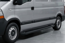 Renault Master 1998–2010 Sidetrin Allmond Black (2 stk., aluminium) foto 1