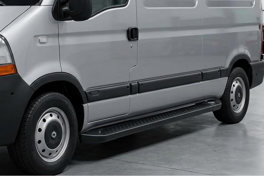 Renault Master 1998–2010 Sidetrin Allmond Black (2 stk., aluminium) Image