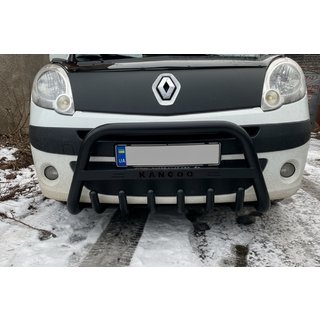 Frontbøjle WT004 Black (rustfrit stål) Renault Kangoo 2008–2020 foto 1