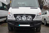 Mercedes Sprinter W906 2006–2018 Høj frontbøjle WT018 Black (rustfrit stål) foto 2