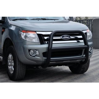 Frontbeskyttelse WT018 Black (rustfrit stål) Ford Ranger 2011–2022 foto 1