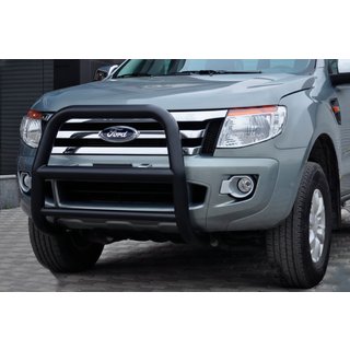 Frontbeskyttelse WT018 Black (rustfrit stål) Ford Ranger 2011–2022 foto 3