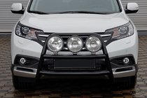 Honda CRV 2012–2016 Frontbeskyttelse WT018 Black (rustfrit stål) foto 4