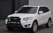 Hyundai Santa Fe 2 2006–2012 Kængurubøjle WT018 Black (rustfrit stål) foto 3