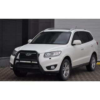 Kængurubøjle WT018 Black (rustfrit stål) Hyundai Santa Fe 2 2006–2012 foto 3