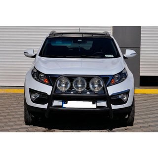 Kængurubøjle WT018 Black (rustfrit stål) Kia Sportage 2010–2015 foto 1