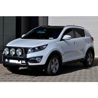 Kængurubøjle WT018 Black (rustfrit stål) Kia Sportage 2010–2015 foto 2