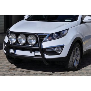 Kængurubøjle WT018 Black (rustfrit stål) Kia Sportage 2010–2015 foto 3