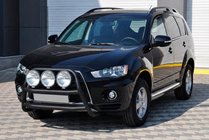 Mitsubishi Outlander 2006–2012 Kængurubøjle WT018 Black (rustfrit stål) foto 2