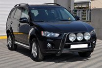 Mitsubishi Outlander 2006–2012 Kængurubøjle WT018 Black (rustfrit stål) foto 3