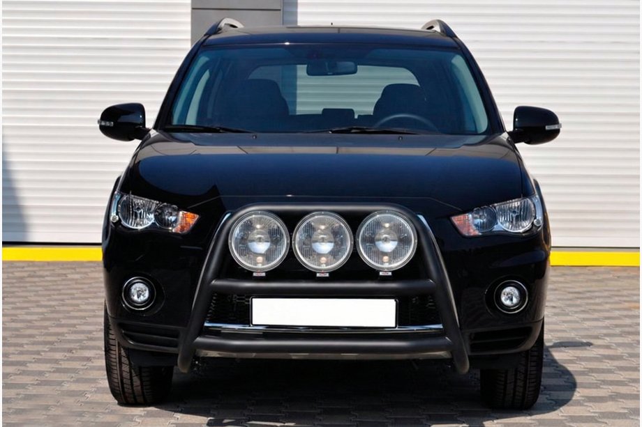 Mitsubishi Outlander 2006–2012 Kængurubøjle WT018 Black (rustfrit stål) Image