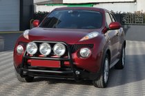 Nissan Juke 2010–2019 Frontbøjle WT018 Black (rustfrit stål) foto 4
