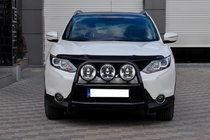 Nissan Qashqai 2014–2021 Frontbøjle WT018 Black (rustfrit stål) foto 2