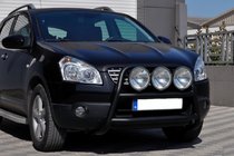Nissan Qashqai 2007–2010 Kængurubøjle WT018 Black (rustfrit stål) foto 2