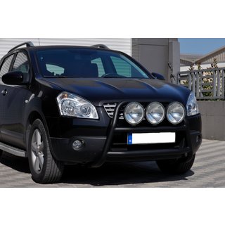 Kængurubøjle WT018 Black (rustfrit stål) Nissan Qashqai 2007–2010 foto 2