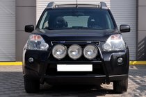Nissan X-trail T31 2007–2014 Frontbøjle WT018 Black (rustfrit stål) foto 1