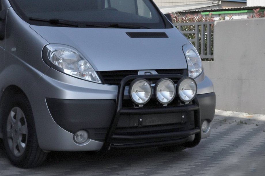 Renault Trafic 2001–2015 Kængurubøjle WT018 Black (rustfrit stål) Image