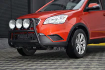 SsangYong Korando 2010–2019 Kængurubøjle WT018 Black (rustfrit stål) foto 4