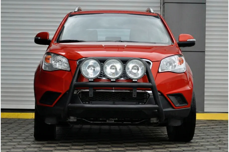 SsangYong Korando 2010–2019 Kængurubøjle WT018 Black (rustfrit stål) Image
