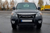 Ford Ranger 2007–2011 Frontbøjle QT008 Black (rustfrit stål) foto 3
