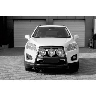 Frontbøjle WT018 Black (rustfrit stål) Chevrolet Trax 2012–2023 foto 2