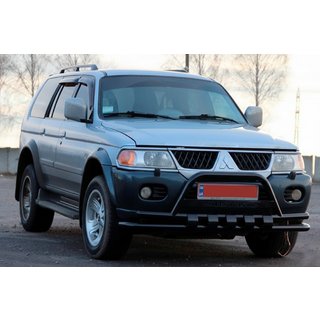 Frontbøjle ST015WT Black (rustfrit stål) Mitsubishi Pajero Sport 1996–2007 foto 3