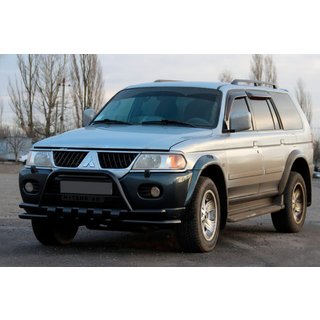 Frontbøjle ST015WT Black (rustfrit stål) Mitsubishi Pajero Sport 1996–2007 foto 1