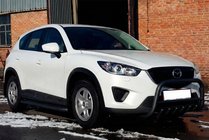 Mazda CX-5 2012–2017 Frontbøjle WT021 Black (rustfrit stål) foto 1