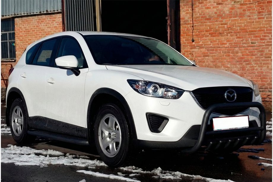 Mazda CX-5 2012–2017 Frontbøjle WT021 Black (rustfrit stål) Image