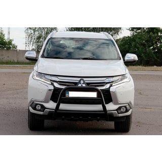 Kængurubøjle WT008 Black (rustfrit stål) Mitsubishi Pajero Sport 2015– foto 1