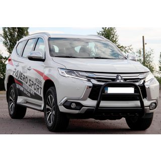 Kængurubøjle WT008 Black (rustfrit stål) Mitsubishi Pajero Sport 2015– foto 3