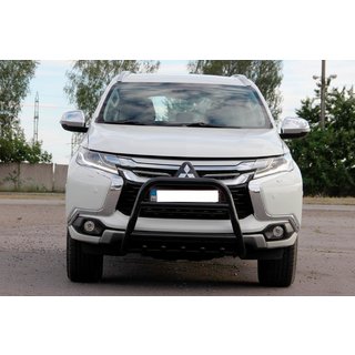 Kængurubøjle WT008 Black (rustfrit stål) Mitsubishi Pajero Sport 2015– foto 4