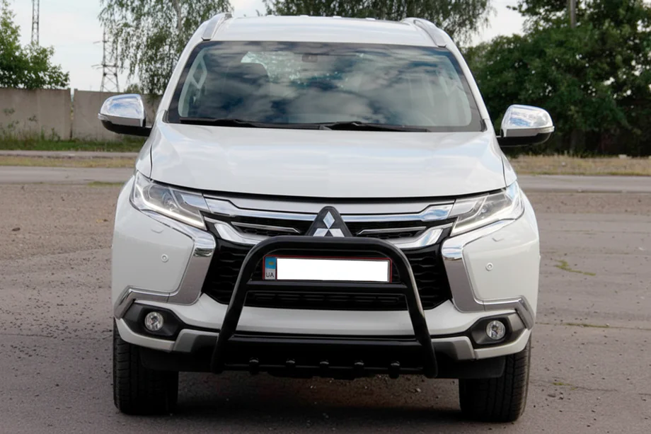 Mitsubishi Pajero Sport 2015– Kængurubøjle WT008 Black (rustfrit stål) Image