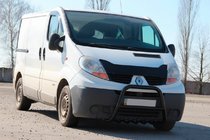 Renault Trafic 2001–2015 Frontbøjle QT-Spec Black (rustfrit stål) foto 2
