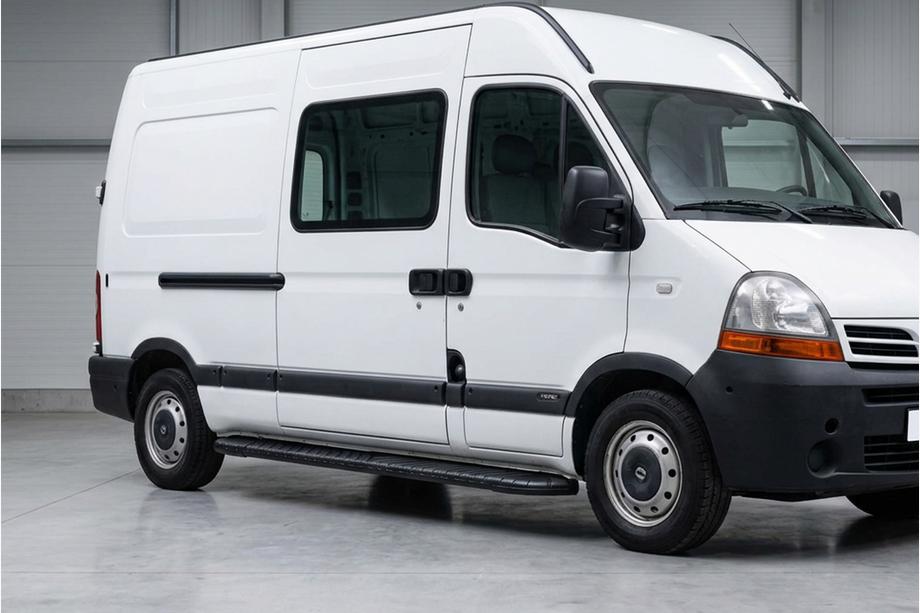 Renault Master 1998–2010 Bosphorus Black sidetrin (2 stk., aluminium) Image
