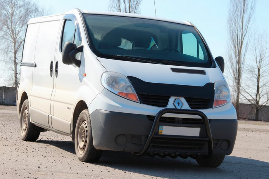 Nissan Primastar 2002–2014 Frontbøjle QT-Spec Black (rustfrit stål) Foto 2