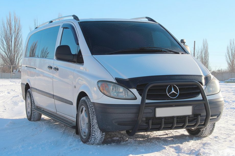 Mercedes Vito W639 2004–2014 Kængurubøjle XL-WT025 Black (rustfrit stål) Image