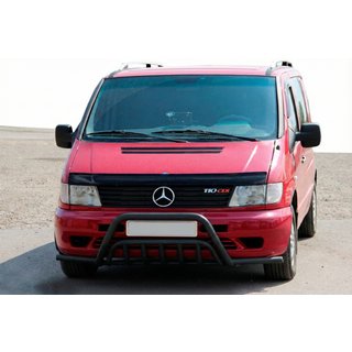 Frontbøjle med sidobøjler WT002 Plus Black (rustfrit stål) Mercedes Vito W638 1996–2003 foto 1