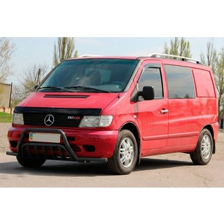 Frontbøjle med sidobøjler WT002 Plus Black (rustfrit stål) Mercedes Vito W638 1996–2003 foto 3