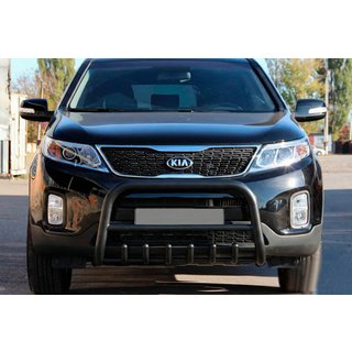 Kængurubøjle WT021 Black (rustfrit stål) Kia Sorento II XM 2009–2014 foto 2