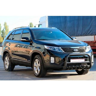 Kængurubøjle WT021 Black (rustfrit stål) Kia Sorento II XM 2009–2014 foto 3