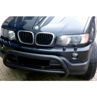 Kængurubøjle WT015 Black (rustfrit stål) BMW X5 E53 1999–2006