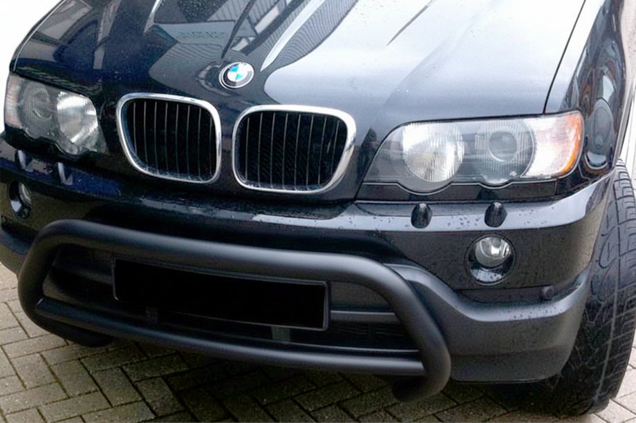 BMW X5 E53 1999–2006 Kængurubøjle WT015 Black (rustfrit stål) Image