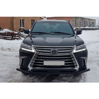 Frontbøjle ST014 Black (2015+, rustfrit stål) Lexus LX570/450d 2008–2022 foto 2