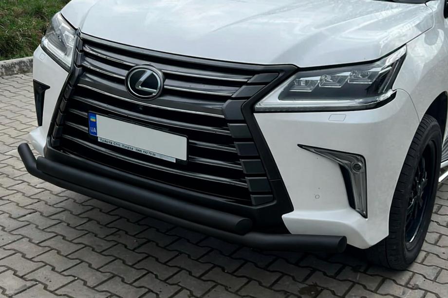 Lexus LX570/450d 2008–2022 Frontbøjle ST014 Black (2015+, rustfrit stål) Image