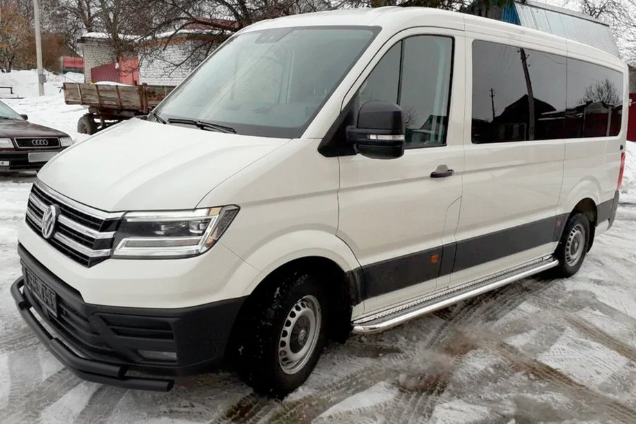 Volkswagen Crafter 2016– Frontbøjle ST085 Black (rustfrit stål) Image
