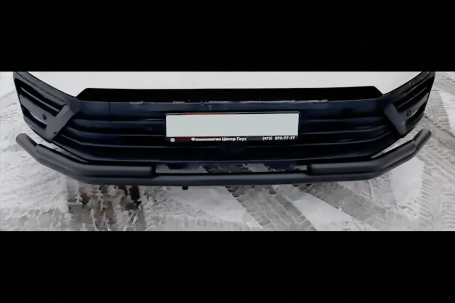 Volkswagen Crafter 2006–2016 Frontbøjle ST008 Black (rustfrit stål) Image