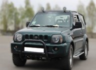 Suzuki Jimny 1998–2018 Kængurubøjle F2-01 Black (rustfrit stål) foto 3