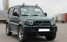 Suzuki Jimny 1998–2018 Kængurubøjle F2-01 Black (rustfrit stål) foto 2