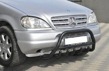 Mercedes ML W163 1997–2005 Frontbøjle Black (rustfrit stål) foto 5